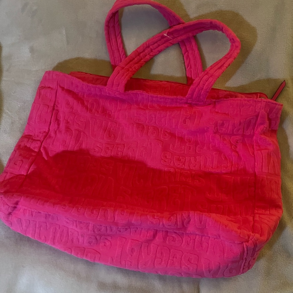 Pink Quilted Tote Bag